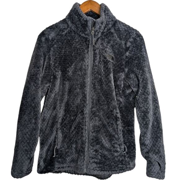The North Face Osito Fleece Jacket Medium Gray Full Zip Cozy Outdoor Hiking - Picture 1 of 10